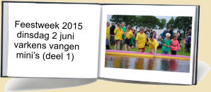 Feestweek 2015  dinsdag 2 juni varkens vangen  minis (deel 1)