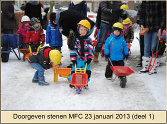 Doorgeven stenen MFC 23 januari 2013 (deel 1)